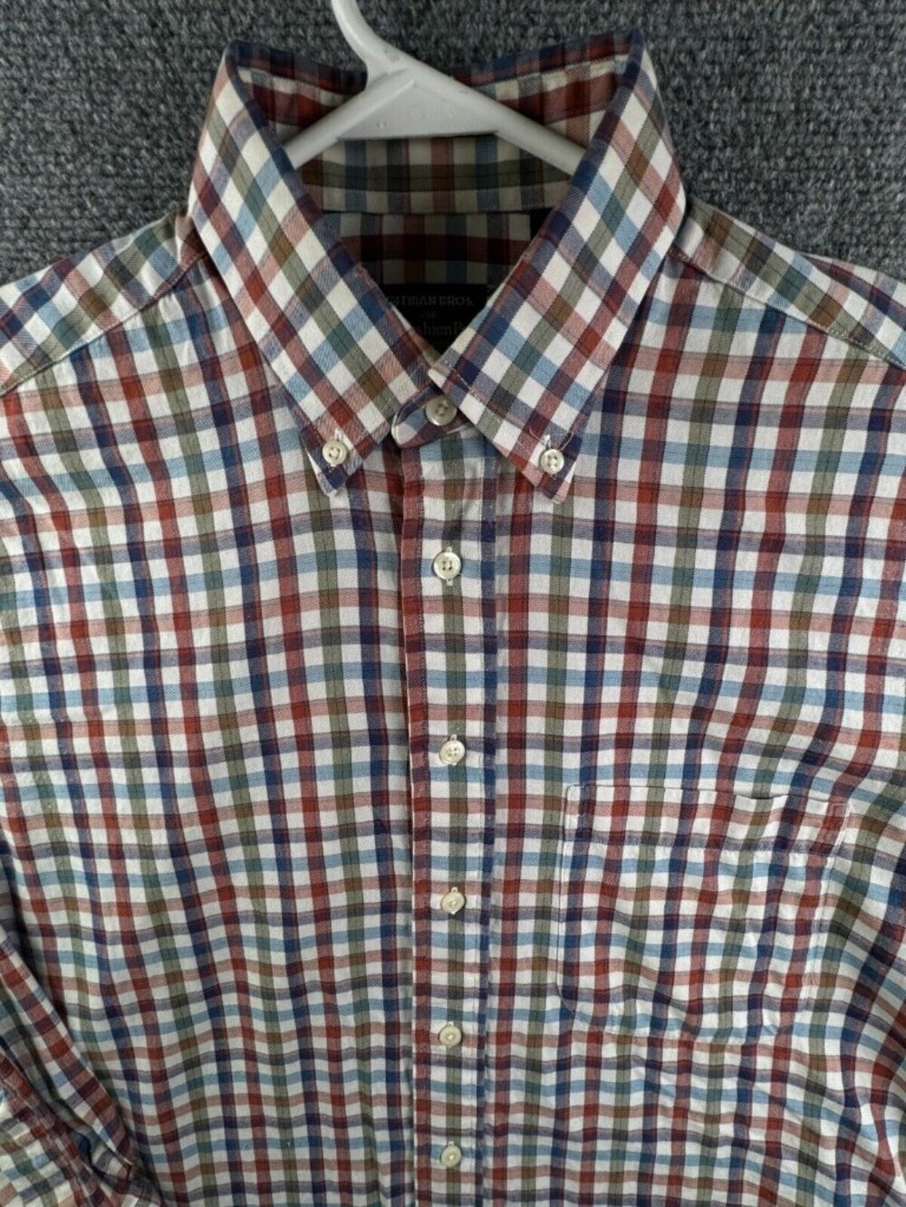 Gitman Bros For Fashion Post Louisville Colorful Check Medium Button Up Cotton